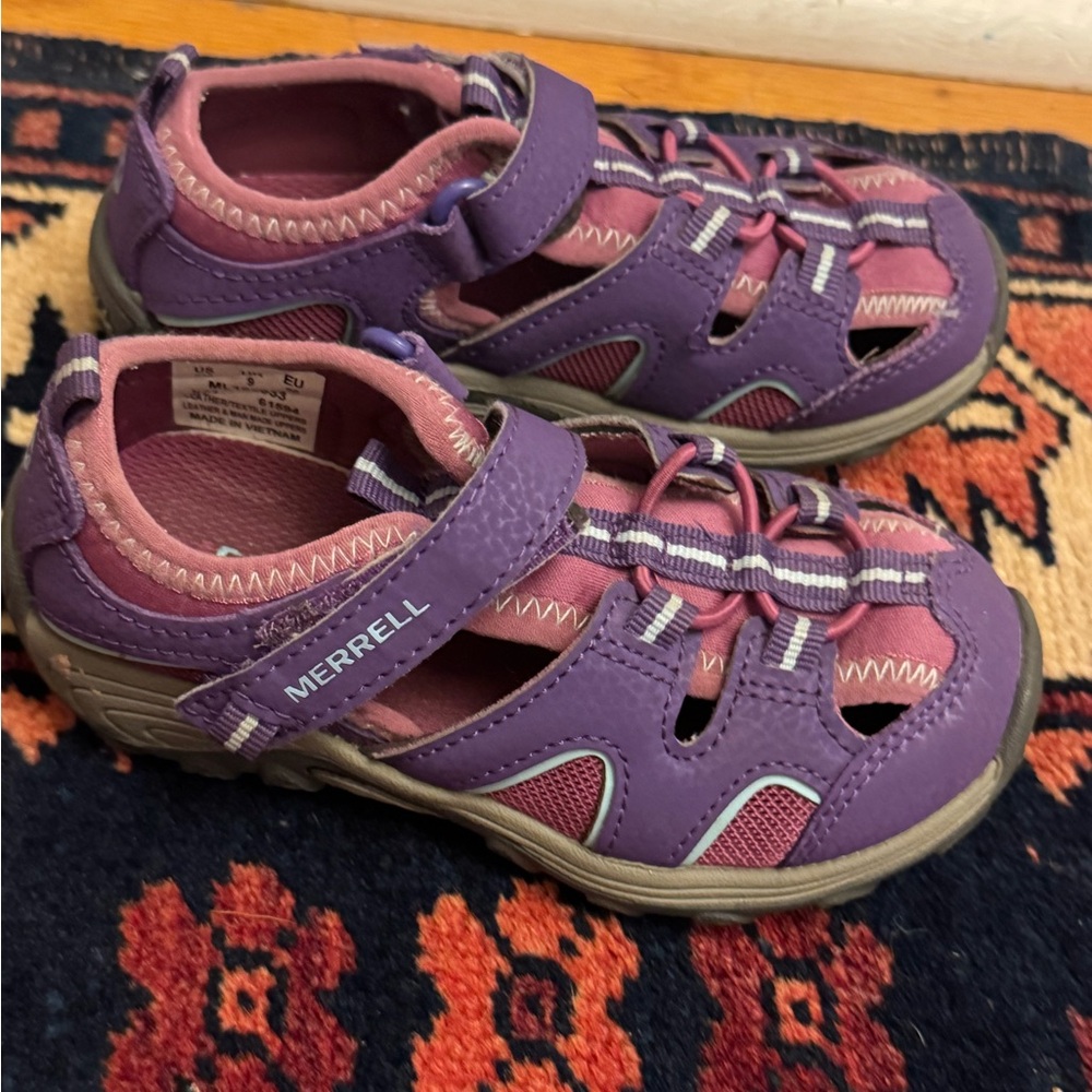 Merrell Kids Purple and Pink Adventure Sandals